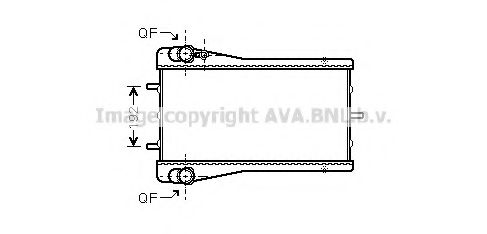 Радиатор, охлаждение двигателя AVA QUALITY COOLING PR2043