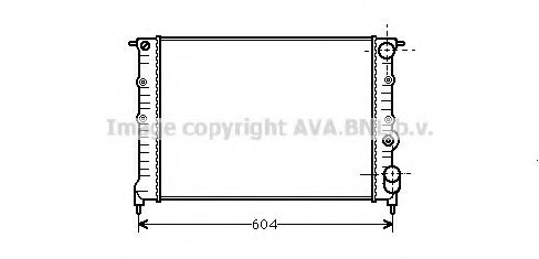 Радиатор, охлаждение двигателя AVA QUALITY COOLING RT2108