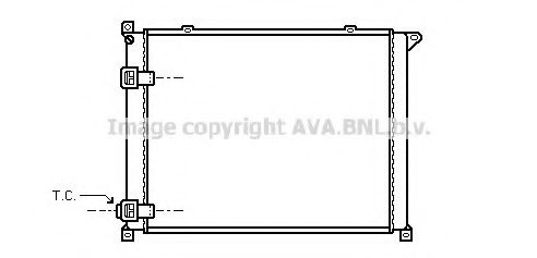 Радиатор, охлаждение двигателя AVA QUALITY COOLING RT2137