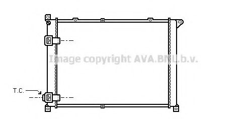 Радиатор, охлаждение двигателя AVA QUALITY COOLING RT2141
