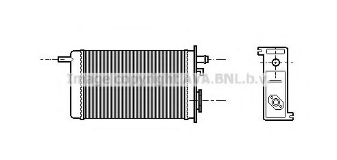 Теплообменник, отопление салона AVA QUALITY COOLING RT6096