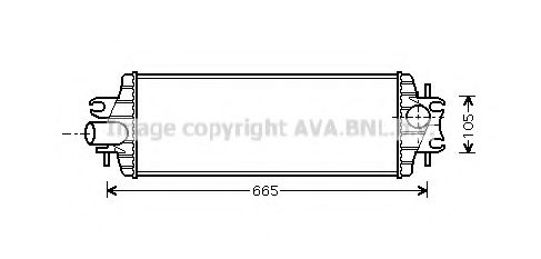Интеркулер AVA QUALITY COOLING RTA4358