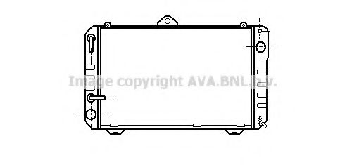 Радиатор, охлаждение двигателя AVA QUALITY COOLING TO2169