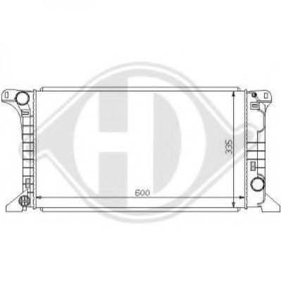 Радиатор, охлаждение двигателя DIEDERICHS 8110175