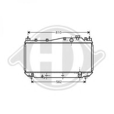Радиатор, охлаждение двигателя DIEDERICHS 8520802