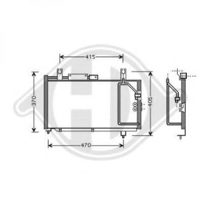 Конденсатор, кондиционер DIEDERICHS 8641300