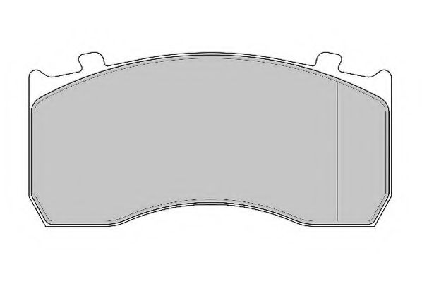 Комплект тормозных колодок, дисковый тормоз ABEX G6796FE