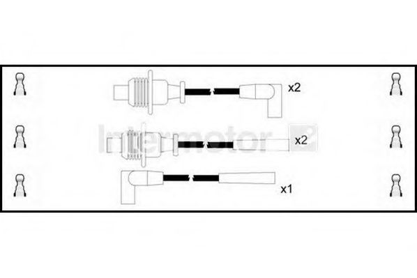 Комплект проводов зажигания STANDARD 73251