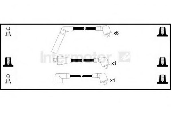 Комплект проводов зажигания STANDARD 73522