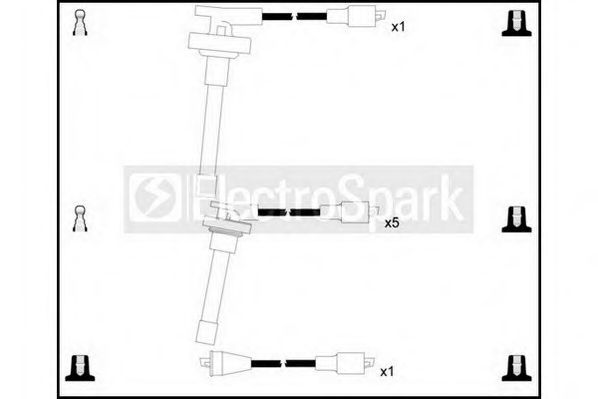 Комплект проводов зажигания STANDARD OEK030