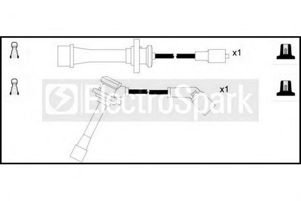 Комплект проводов зажигания STANDARD OEK697