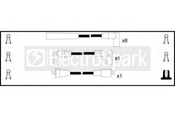 Комплект проводов зажигания STANDARD OEK034