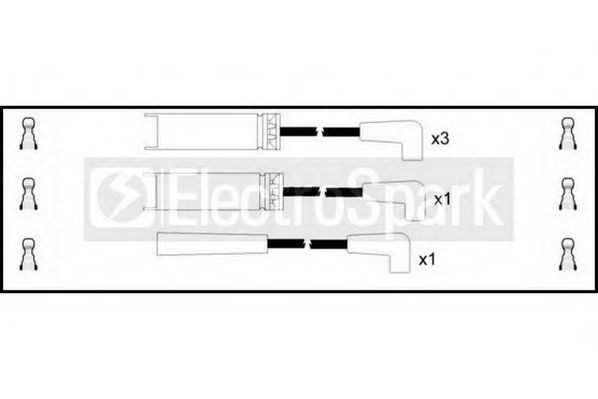 Комплект проводов зажигания STANDARD OEK899