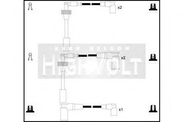 Комплект проводов зажигания STANDARD OEF498