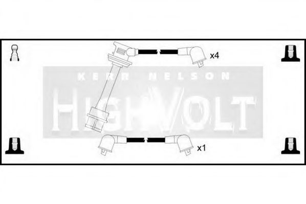 Комплект проводов зажигания STANDARD OEF574
