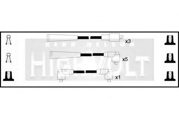 Комплект проводов зажигания STANDARD OEF662