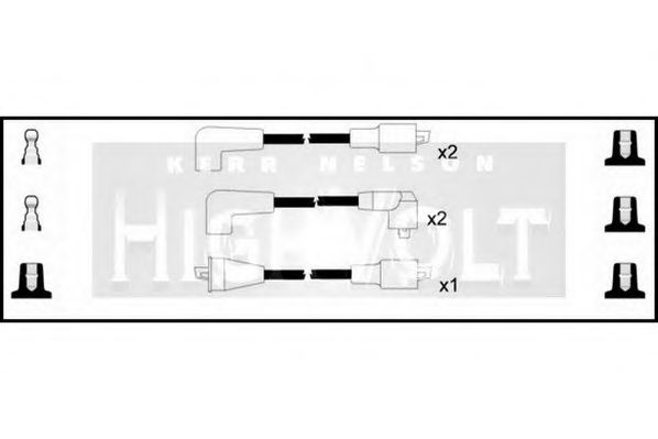 Комплект проводов зажигания STANDARD OEF664