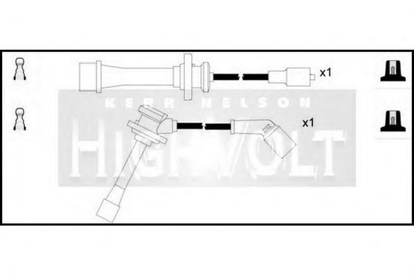 Комплект проводов зажигания STANDARD OEF759