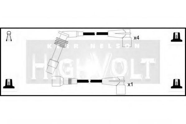 Комплект проводов зажигания STANDARD OEF231