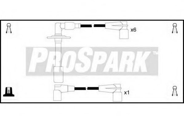 Комплект проводов зажигания STANDARD OES1092