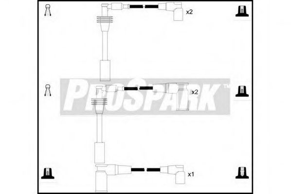 Комплект проводов зажигания STANDARD OES1093