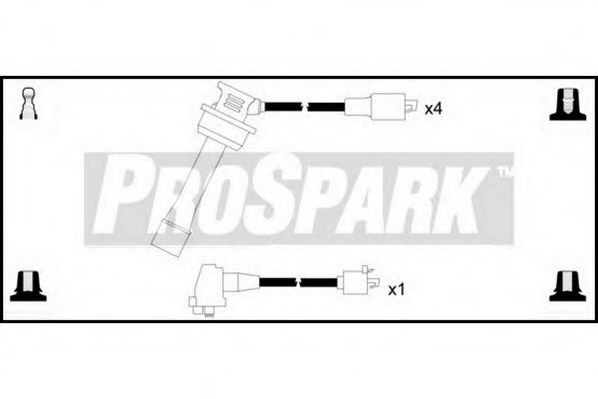 Комплект проводов зажигания STANDARD OES1166