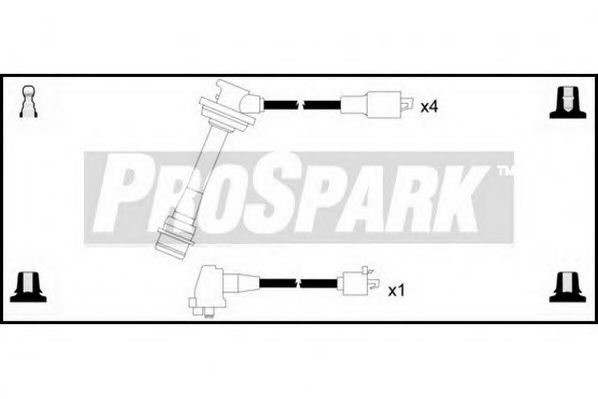 Комплект проводов зажигания STANDARD OES1167