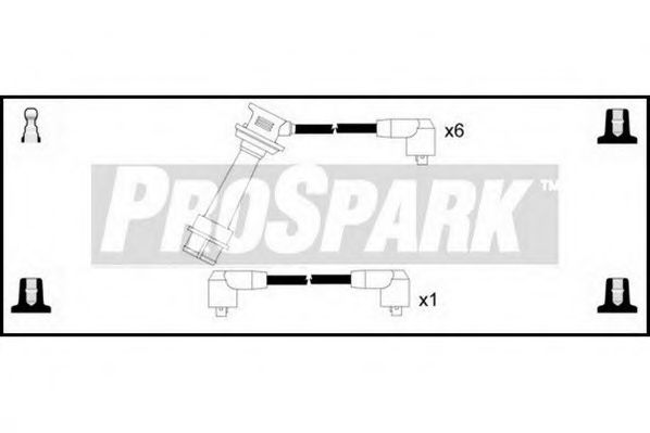Комплект проводов зажигания STANDARD OES1177