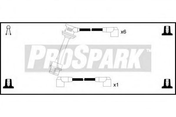 Комплект проводов зажигания STANDARD OES1188