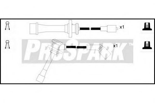 Комплект проводов зажигания STANDARD OES1289