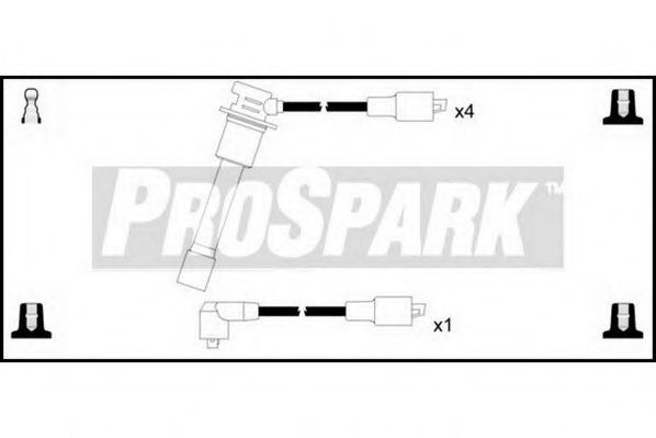 Комплект проводов зажигания STANDARD OES197