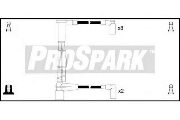 Комплект проводов зажигания STANDARD OES509