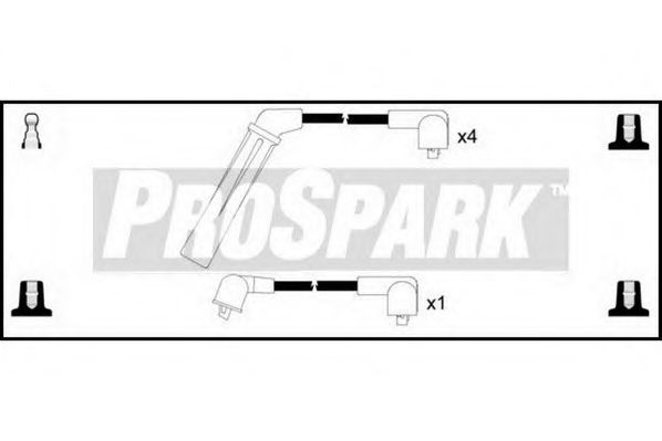 Комплект проводов зажигания STANDARD OES627