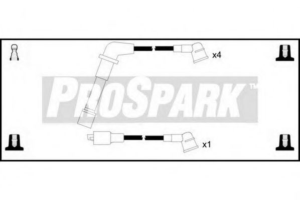 Комплект проводов зажигания STANDARD OES633