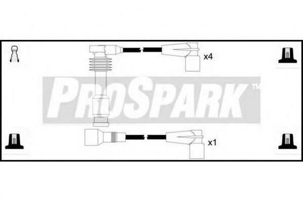 Комплект проводов зажигания INTERMOTOR 73809