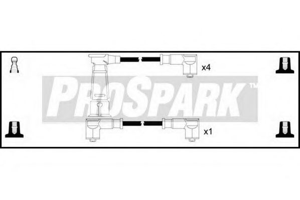 Комплект проводов зажигания STANDARD OES679
