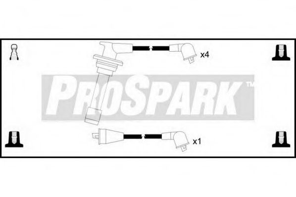 Комплект проводов зажигания INTERMOTOR 76040