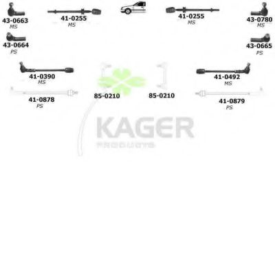 Подвеска колеса KAGER 800039