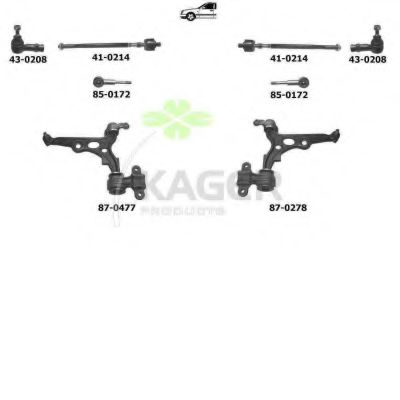 Подвеска колеса KAGER 800779