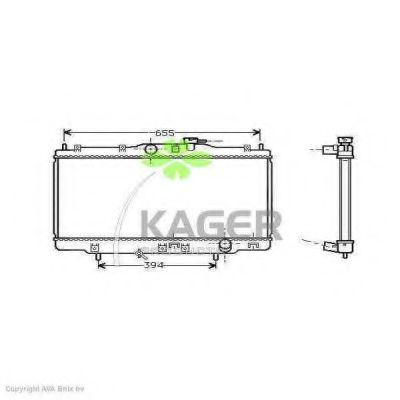 Радиатор, охлаждение двигателя PAPE 100280