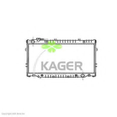 Радиатор, охлаждение двигателя KAGER 31-1113