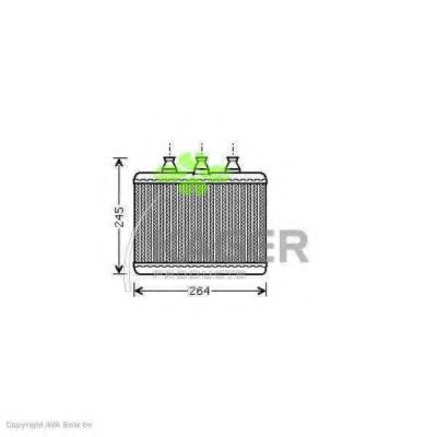 Теплообменник, отопление салона KAGER 32-0423