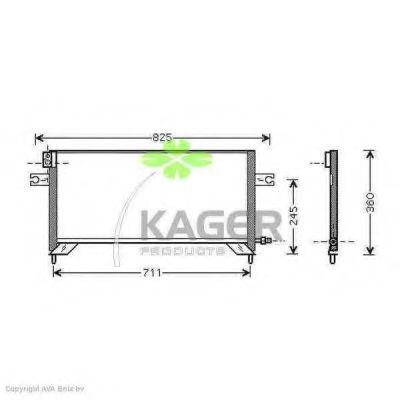 Конденсатор, кондиционер KAGER 94-5090