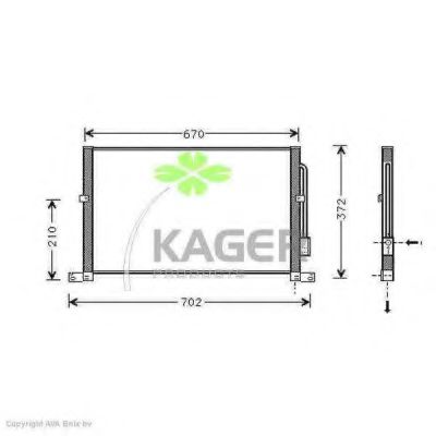 Конденсатор, кондиционер KAGER 94-5114