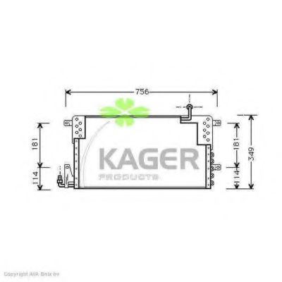 Конденсатор, кондиционер KAGER 94-5397