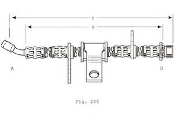 Тормозной шланг GIRLING 9004369
