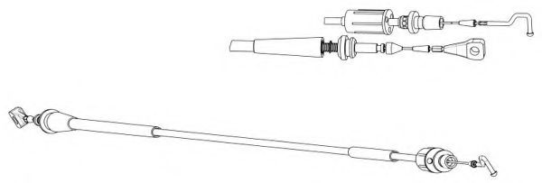 Тросик газа KAWE VW04195