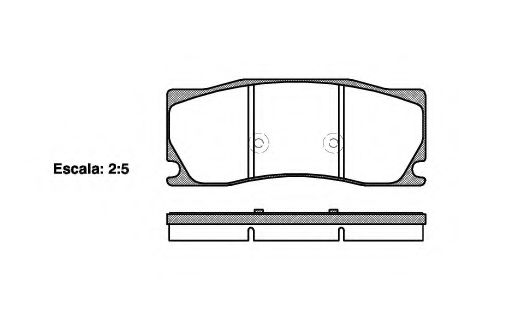 Комплект тормозных колодок, дисковый тормоз KAWE 1402 00