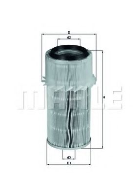 Воздушный фильтр MAHLE ORIGINAL LX 682