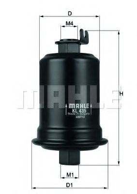 Топливный фильтр MAHLE ORIGINAL KL 435